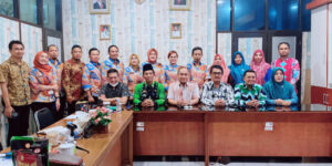 Kelurahan Yosorejo Kota Metro sampaikan Paparan Lomba Kelurahan Tingkat Provinsi.