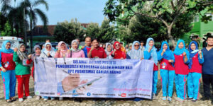 Jelang Haji 2023, Calon Jamaah Haji Kota Metro Ikuti Tes Kebugaran Haji.