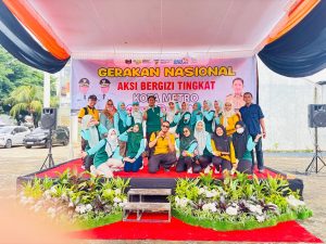 Pemkot Metro Melalui Dinkes Gelar Kegiatan Aksi Bergizi Tingkat Kota 2024