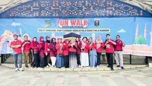 AKHI dan Dinkes Kota Metro Gelar ‘AKHI Fun Walk’ untuk Skrining Kesehatan dan Pengukuran Kebugaran Calon Jamaah Haji 2025